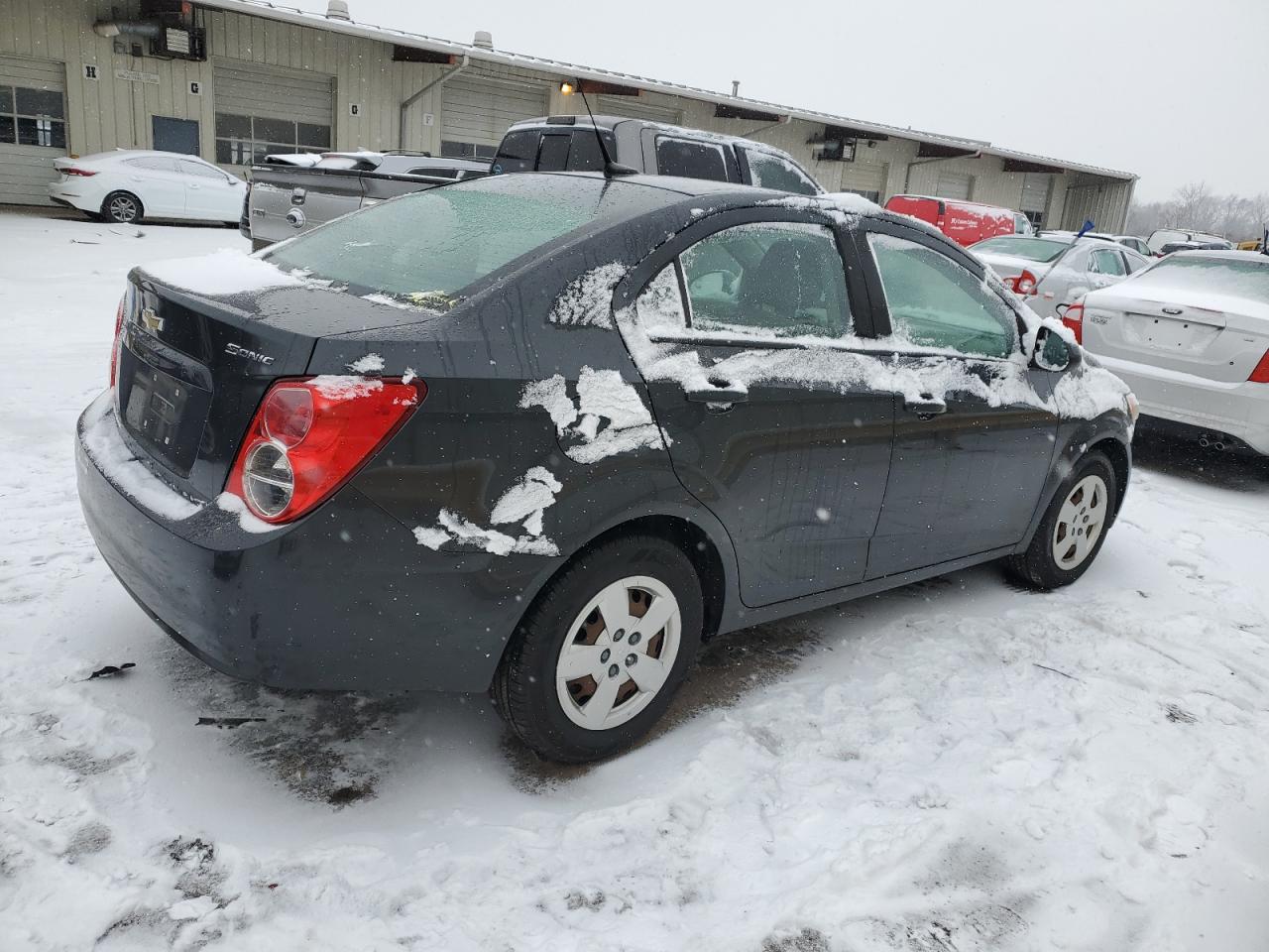 2014 Chevrolet Sonic VIN 1G1JA5SH4E4239125 Copart auction photo, all over damage thumbnail 3