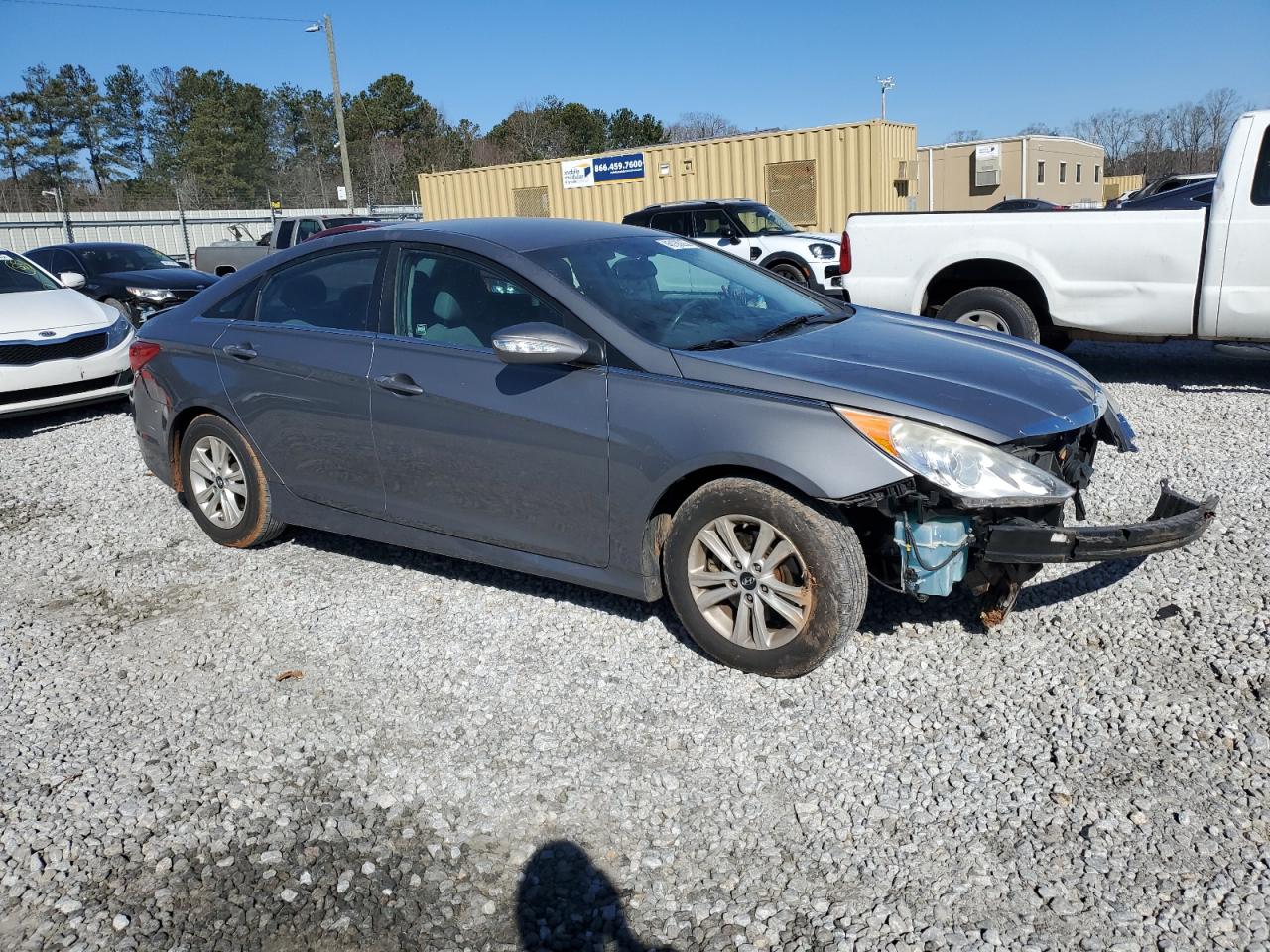 2014 Hyundai Sonata VIN 5NPEB4AC2EH935286 Copart auction photo, front end / undercarriage damage thumbnail 4