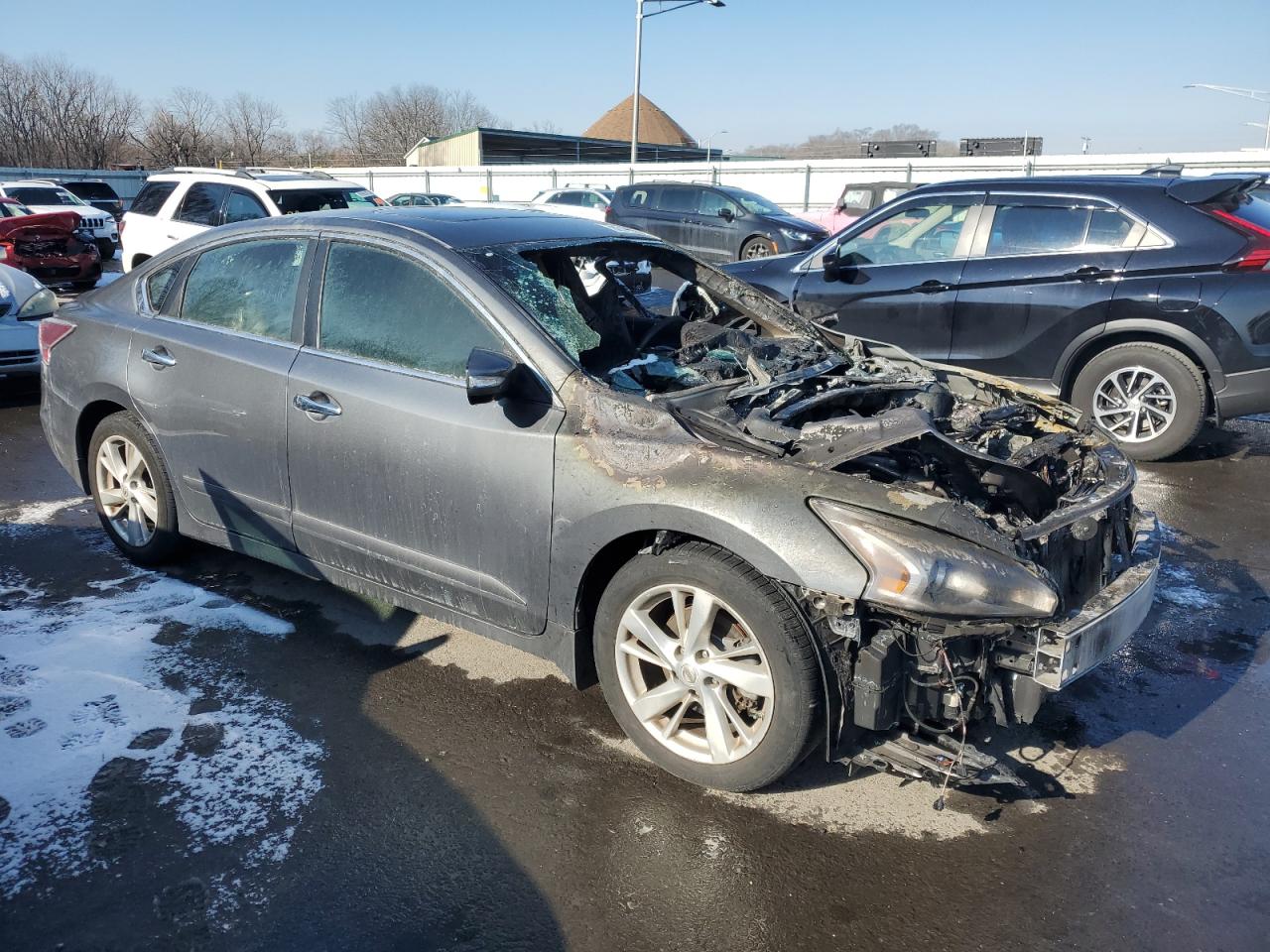 2015 Nissan Altima VIN 1N4AL3AP2FN404234 Copart auction photo, burn - engine damage thumbnail 4