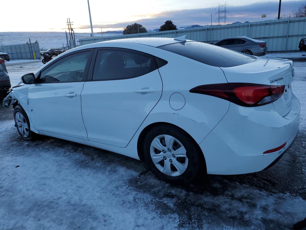 2016 Hyundai Elantra VIN 5NPDH4AE4GH677674 Copart auction photo, front end / vandalism damage thumbnail 2