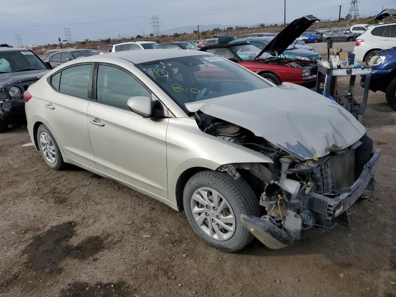 2017 Hyundai Elantra VIN 5NPD74LF5HH097800 Copart auction photo, front end / rear end damage thumbnail 4