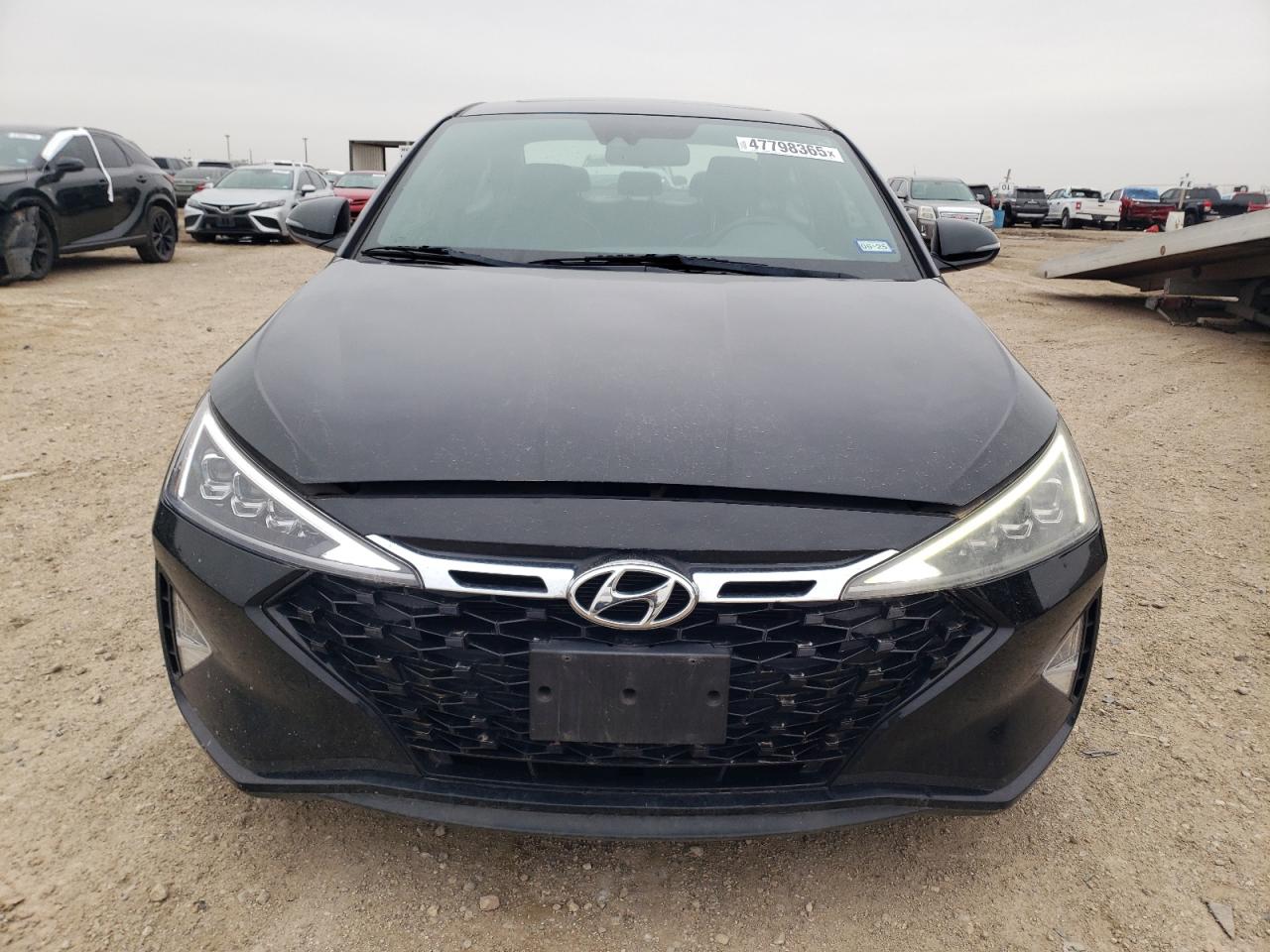 2019 Hyundai Elantra VIN KMHD04LB1KU842150 Copart auction photo, rear end damage thumbnail 5