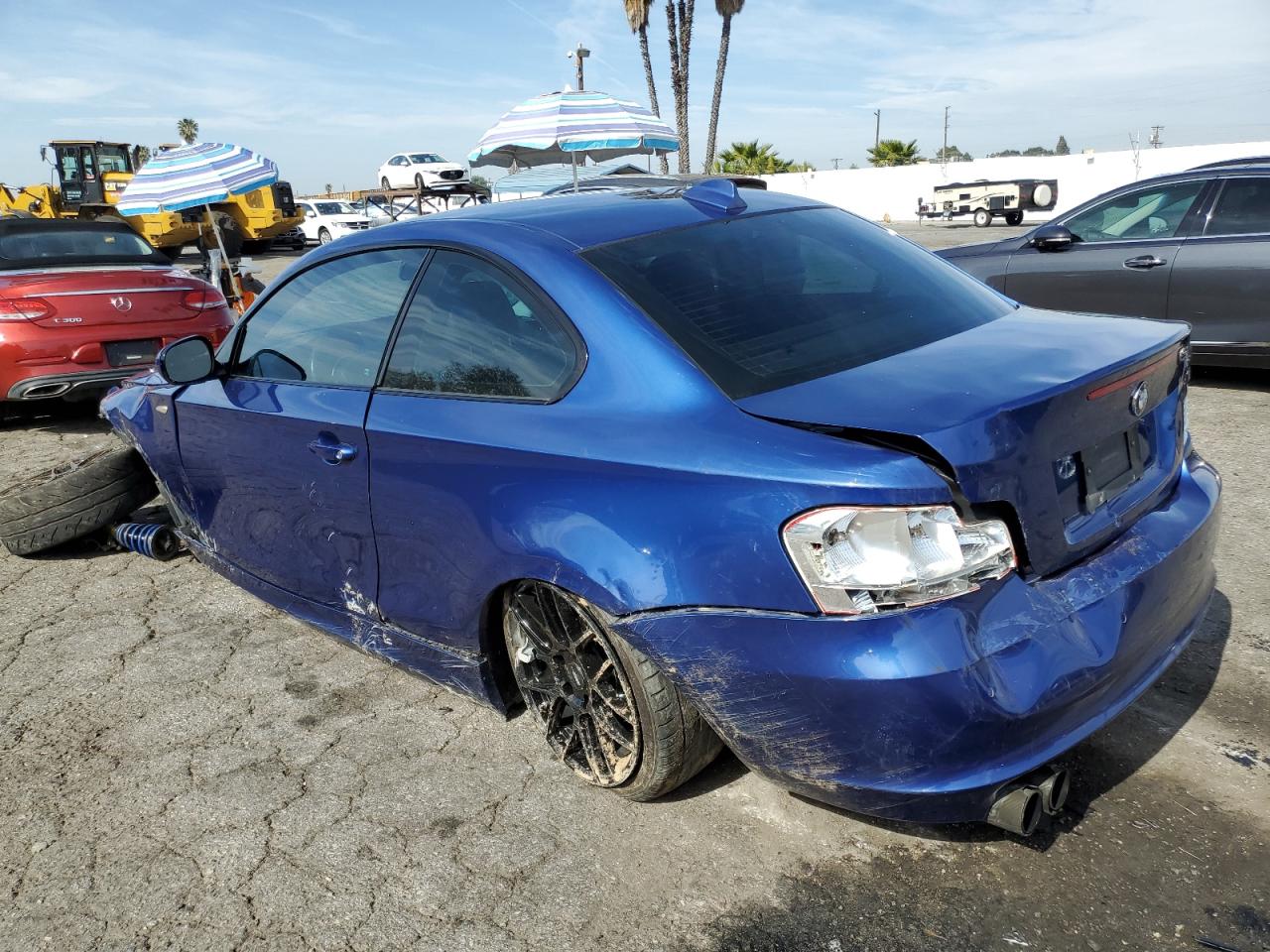 2010 BMW 1er VIN WBAUP7C55AVF07560 Copart auction photo, all over damage thumbnail 2