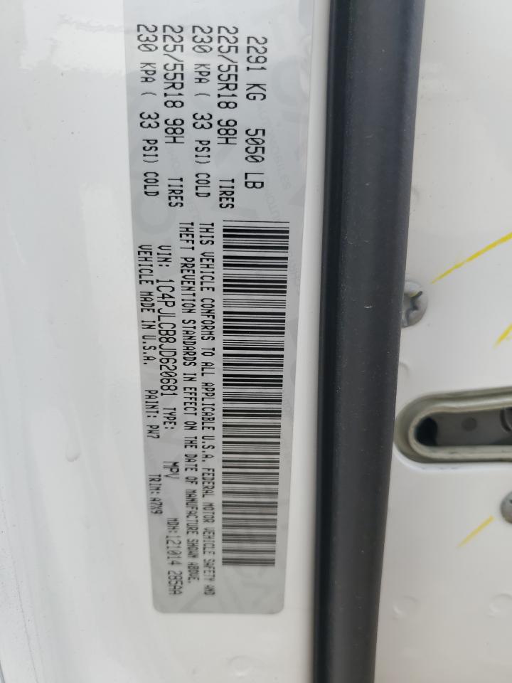 2018 Jeep Grand Cherokee VIN 1C4PJLCB8JD620681 Copart auction photo, side damage thumbnail 15
