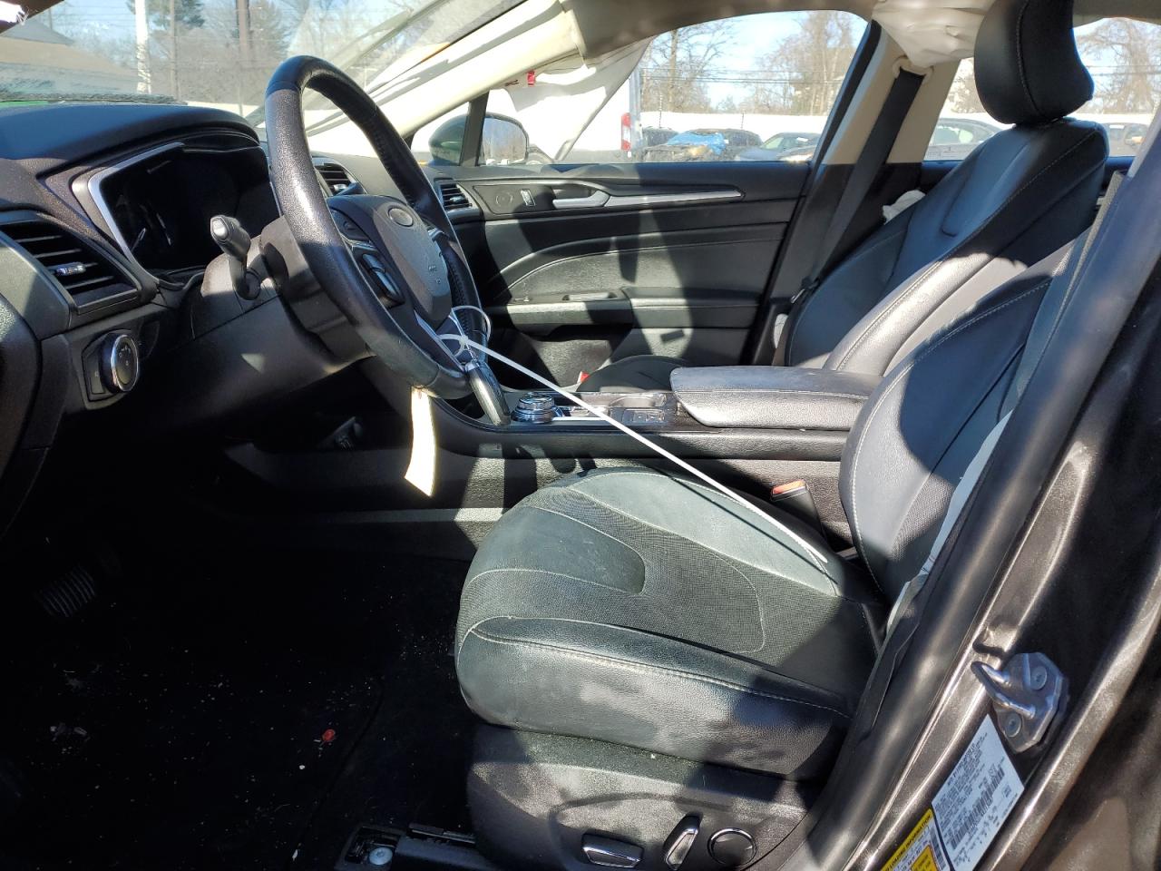 2019 Ford Fusion VIN 3FA6P0SU7KR213087 Copart auction photo, side damage thumbnail 7