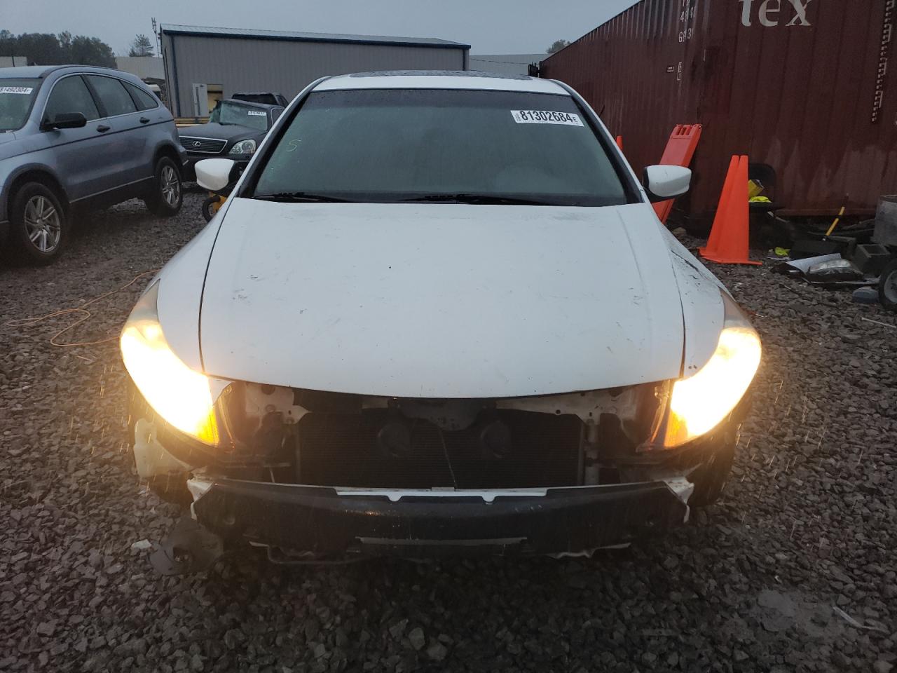 2010 Honda Accord VIN 1HGCP2F86AA178414 Copart auction photo, front end / side damage thumbnail 5