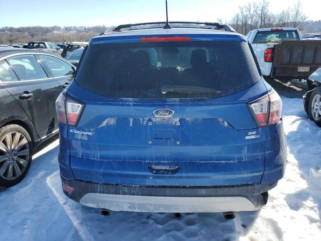2018 Ford Escape VIN 1FMCU9GD3JUB29659 Copart auction photo, rear end / side damage thumbnail 6