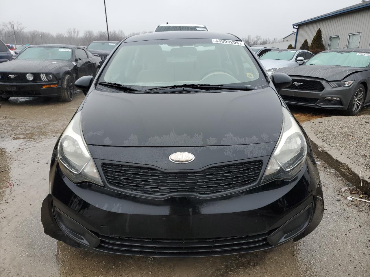 2013 KIA Rio VIN KNADM4A30D6178321 Copart auction photo, front end / side damage thumbnail 5