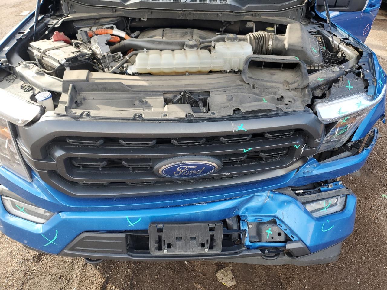 2021 Ford F-150 VIN 1FTFW1ED6MFC71626 Copart auction photo, front end damage thumbnail 11