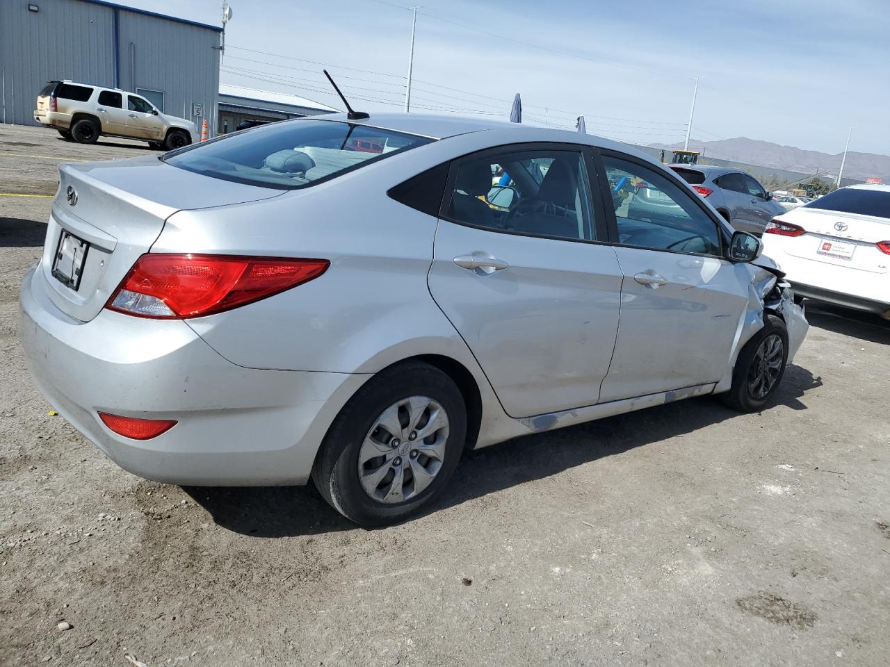 2017 Hyundai Accent VIN KMHCT4AE7HU220550 Copart auction photo, front end / side damage thumbnail 3