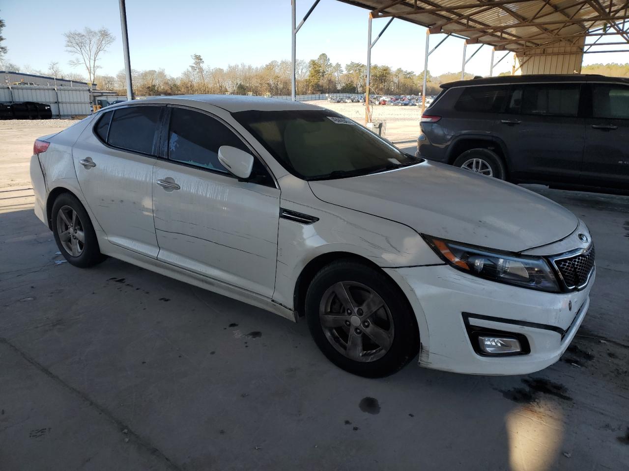 2015 KIA Optima VIN KNAGM4A78F5636678 Copart auction photo, front end / minor dent/scratches damage thumbnail 4