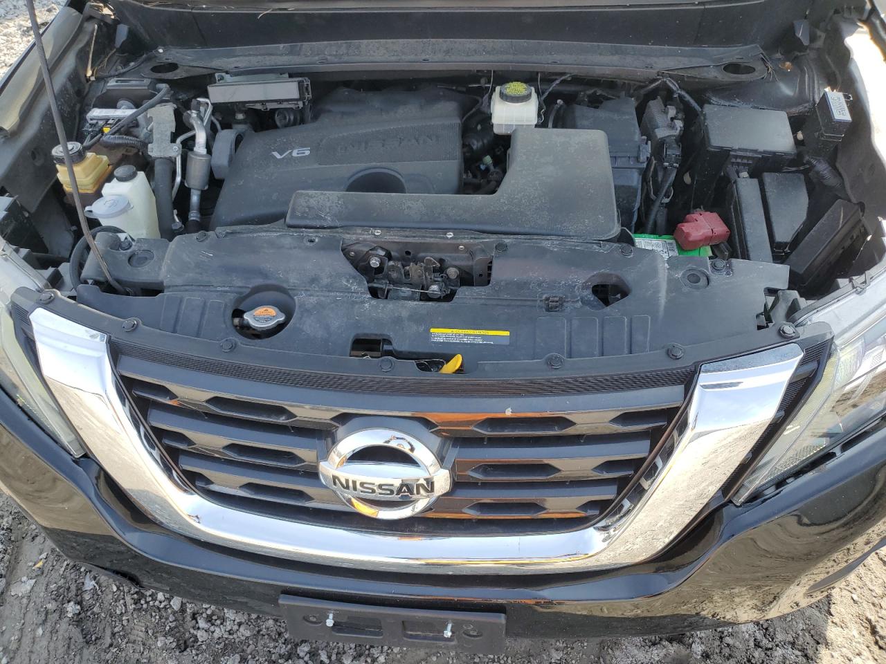 2017 Nissan Pathfinder VIN 5N1DR2MM5HC660380 Copart auction photo, side / front end damage thumbnail 12
