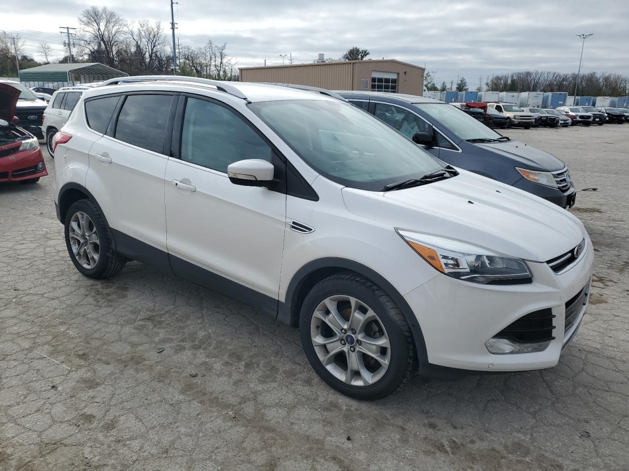 2014 Ford Escape VIN 1FMCU0JX7EUC21619 Copart auction photo, undercarriage damage thumbnail 4