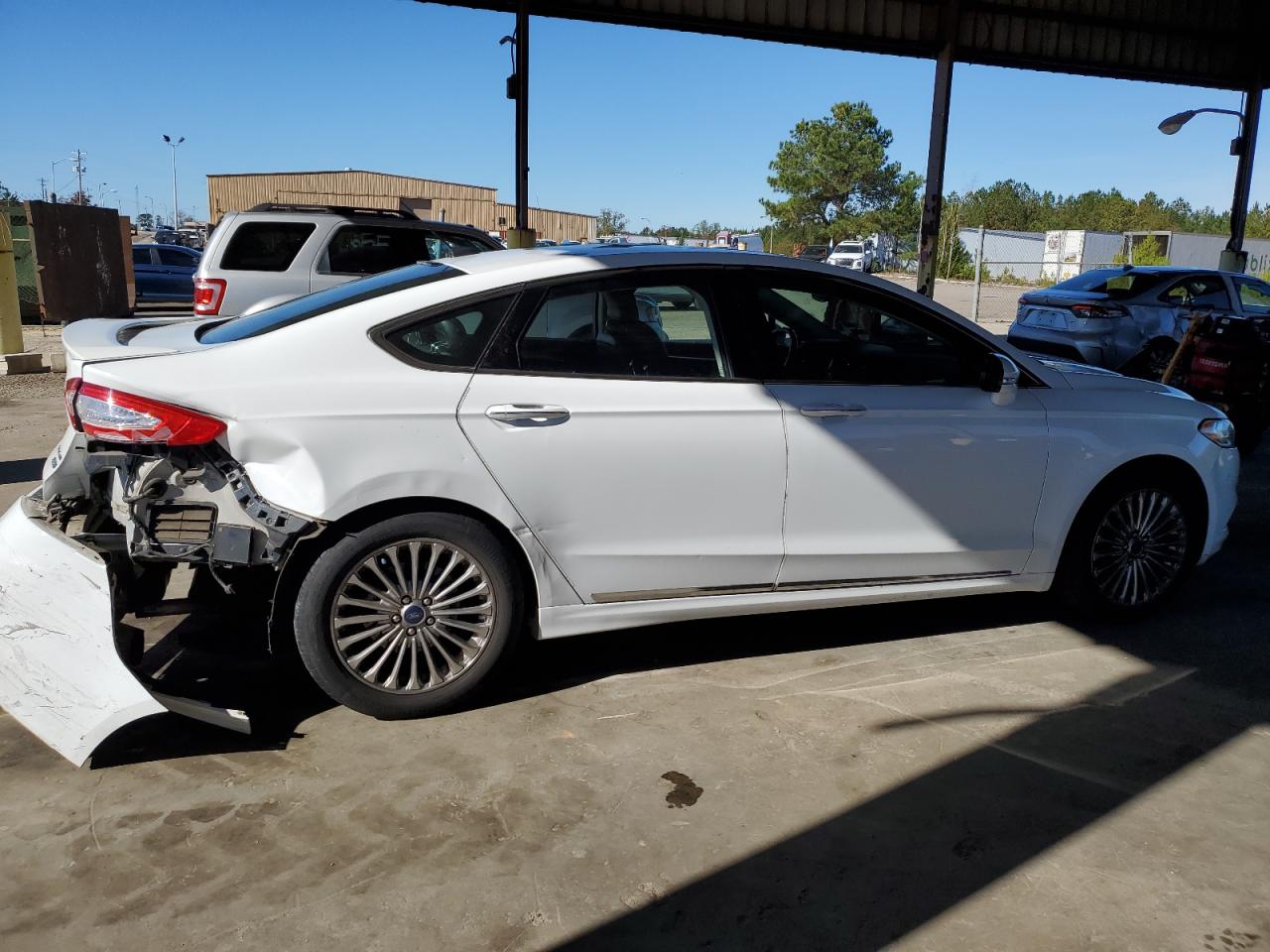 2015 Ford Fusion VIN 3FA6P0K96FR157225 Copart auction photo, rear end damage thumbnail 3