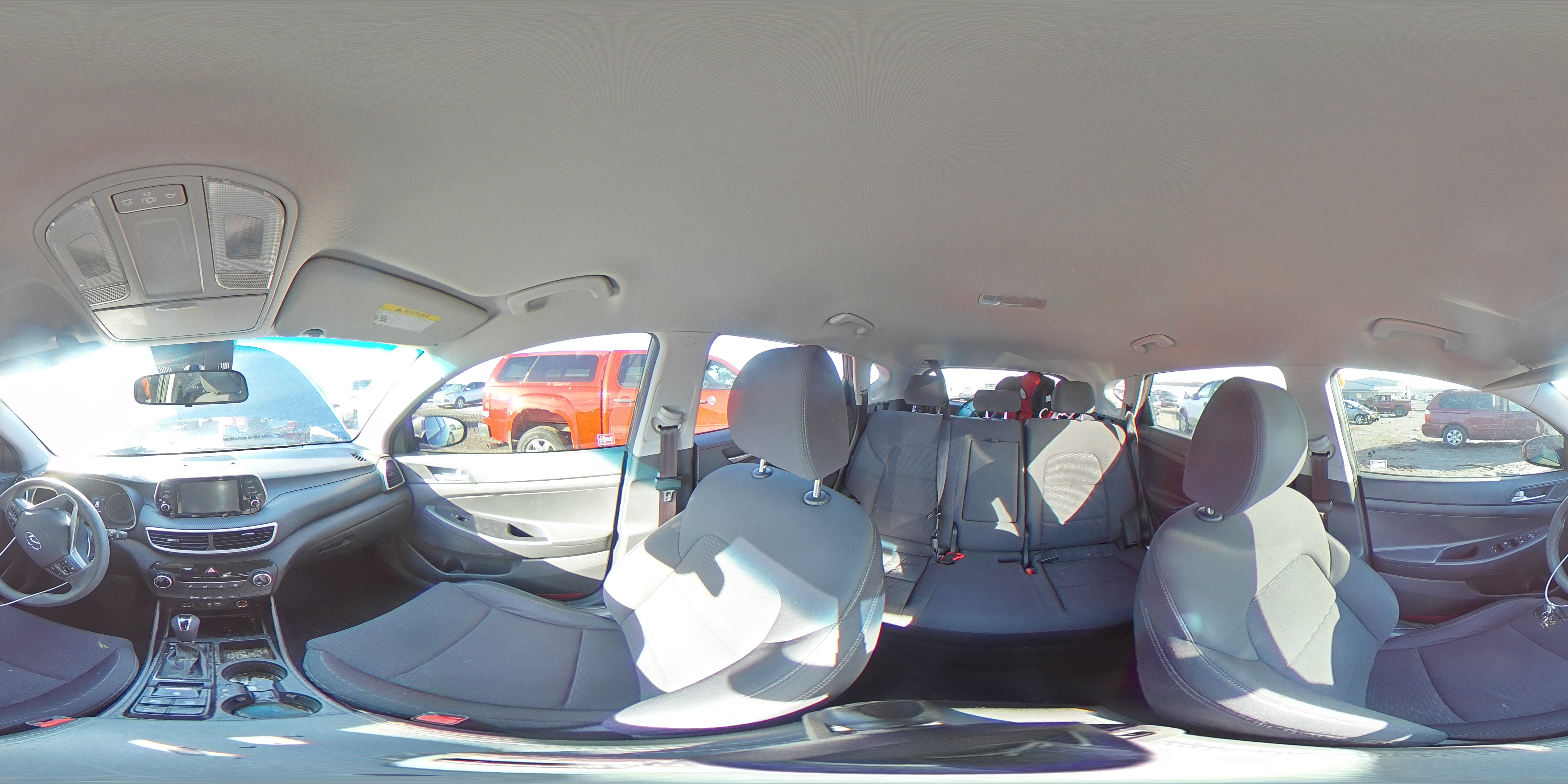 2019 Hyundai Tucson VIN KM8J2CA49KU030820 Copart auction photo, front end / side damage thumbnail 14