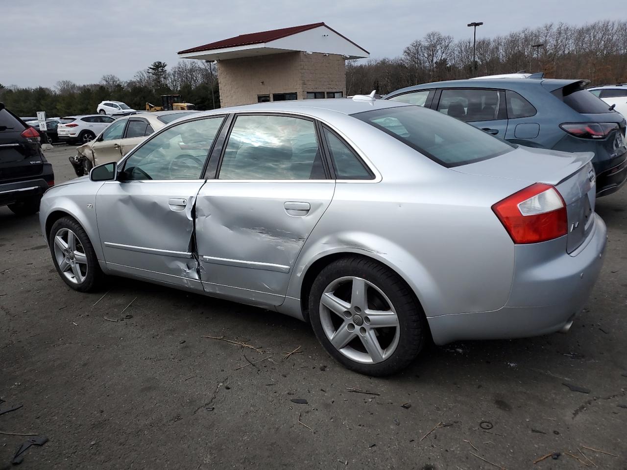 2005 Audi A4 VIN WAULT68E15A108729 Copart auction photo, side / rear end damage thumbnail 2