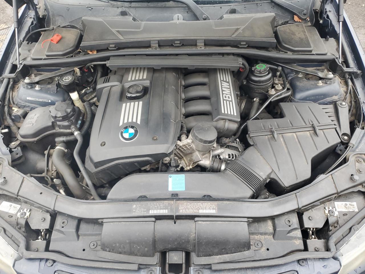 2008 BMW 3er VIN WBAVC73548KP37504 Copart auction photo, front end / side damage thumbnail 12