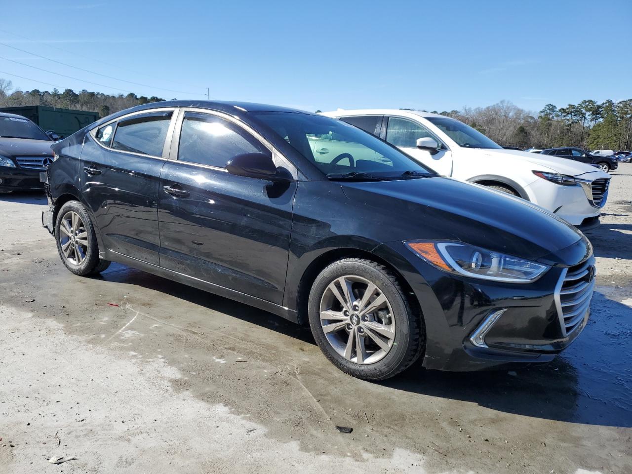 2017 Hyundai Elantra VIN KMHD74LF8HU070639 Copart auction photo, rear end damage thumbnail 4