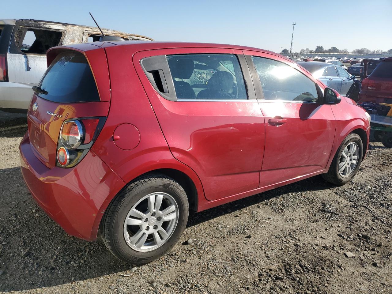 2015 Chevrolet Sonic VIN 1G1JC6SG5F4206126 Copart auction photo, front end damage thumbnail 3