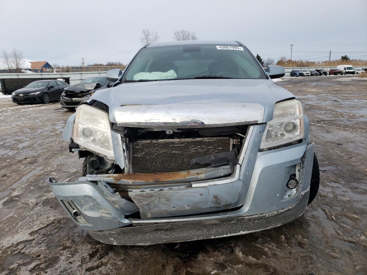 2014 GMC Terrain VIN 2GKALMEK9E6119858 Copart auction photo, front end / undercarriage damage thumbnail 5