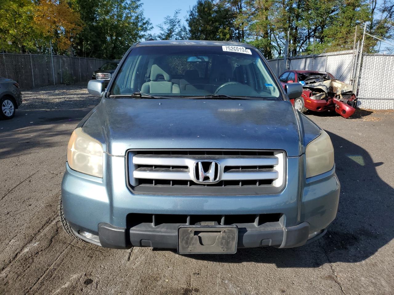 2007 Honda Pilot VIN 5FNYF28477B008290 Copart auction photo, side damage thumbnail 5