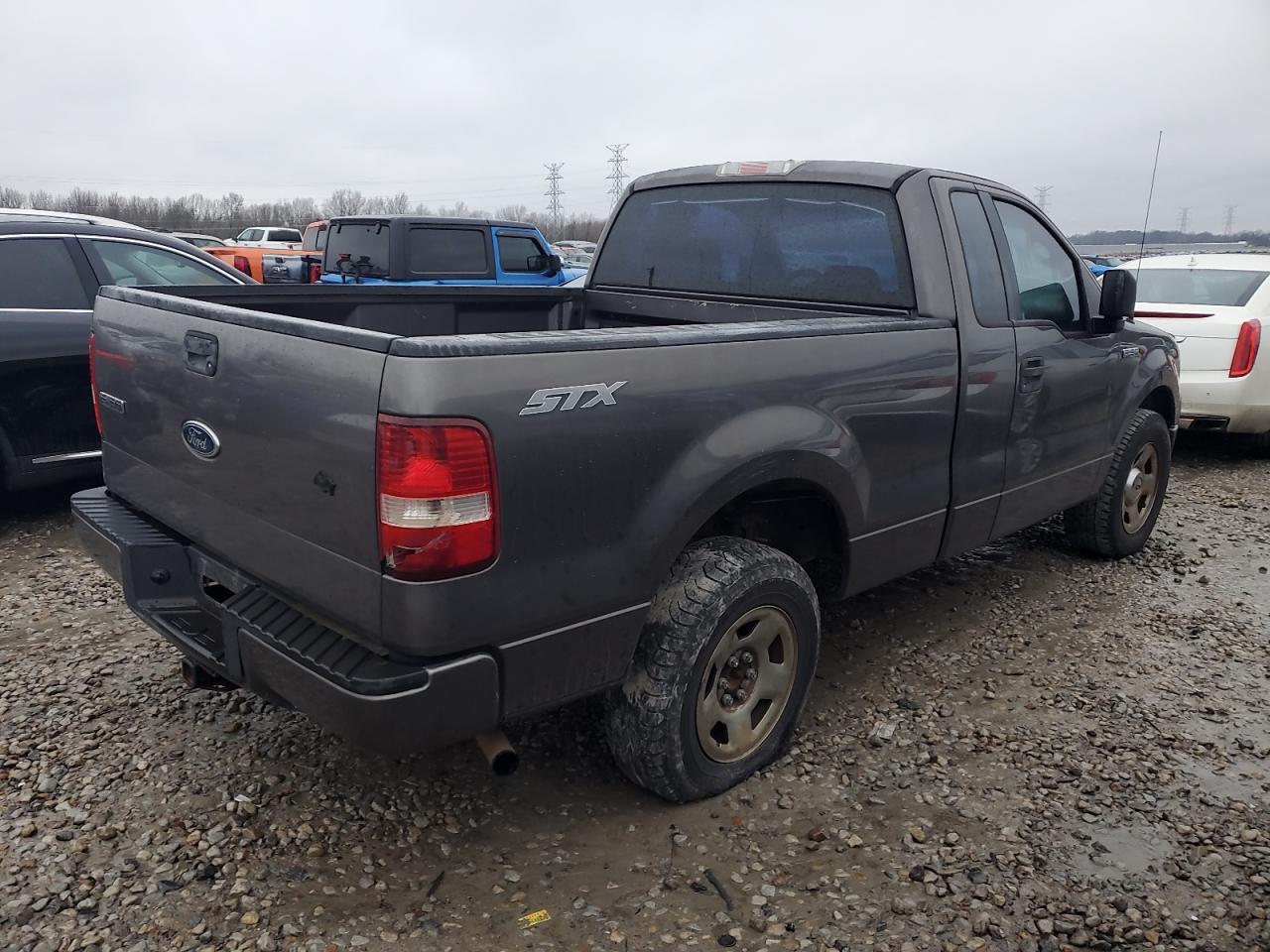 2005 Ford F-150 VIN 1FTRF12205KE28396 Copart auction photo, side damage thumbnail 3