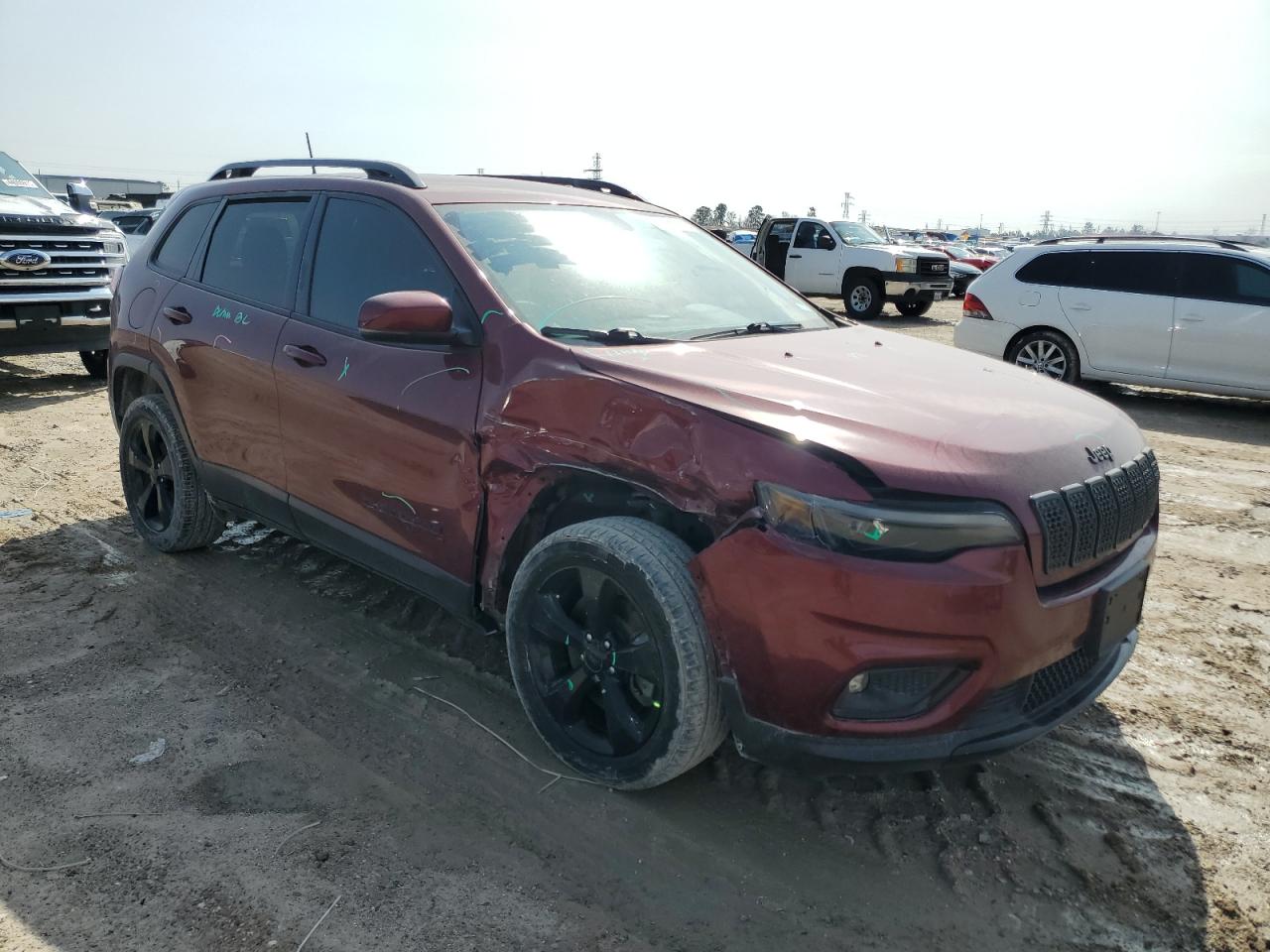 2019 Jeep Grand Cherokee VIN 1C4PJLLB9KD411547 Copart auction photo, side / front end damage thumbnail 4