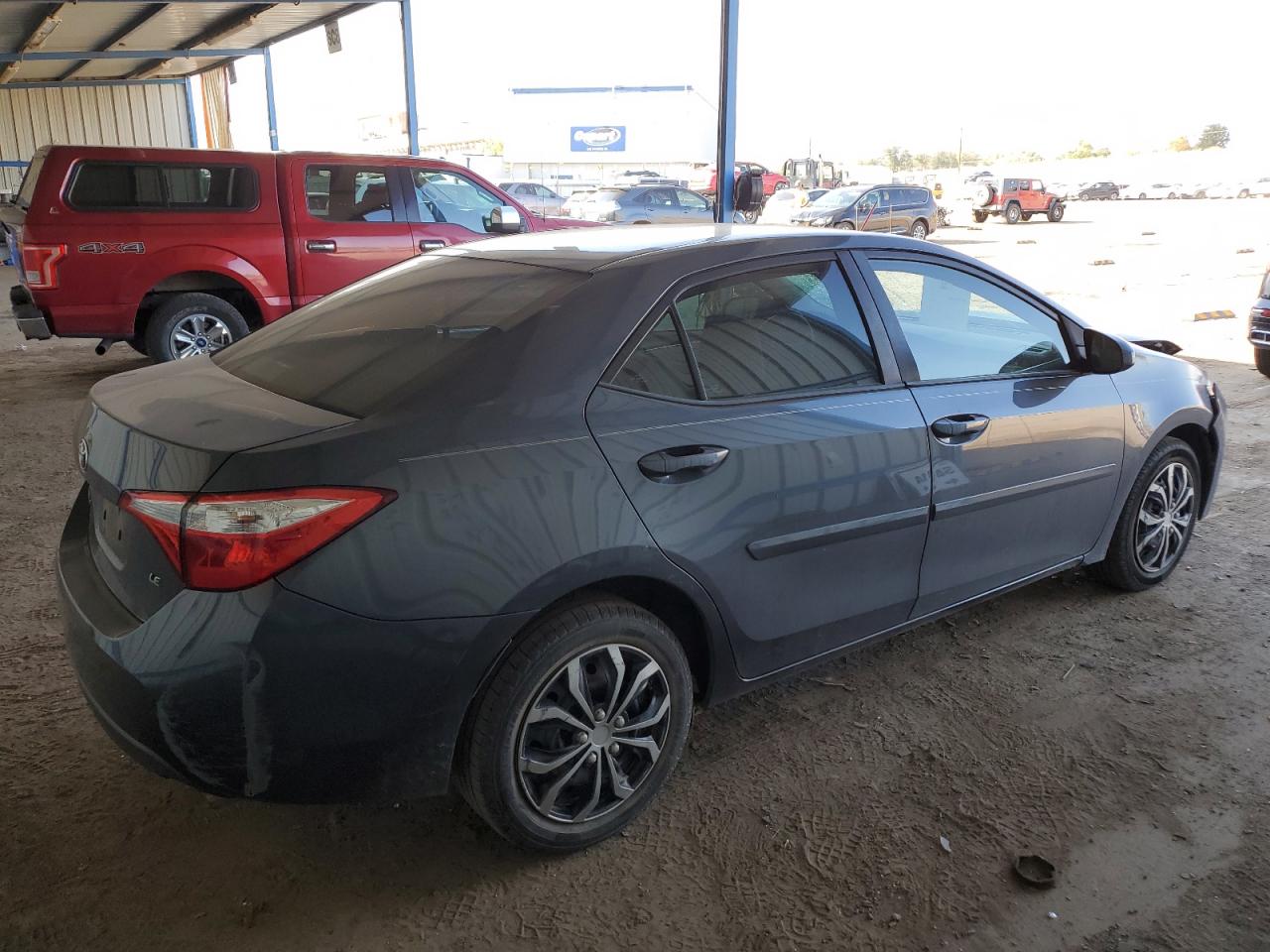 2016 Toyota Corolla VIN 5YFBURHE2GP398264 Copart auction photo, front end / rear end damage thumbnail 3