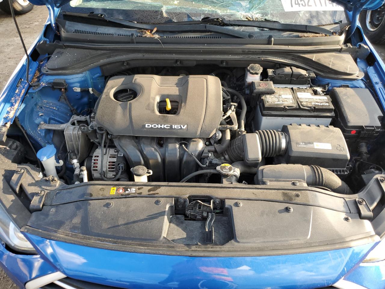 2017 Hyundai Elantra VIN 5NPD74LF6HH210766 Copart auction photo, top/roof damage thumbnail 11