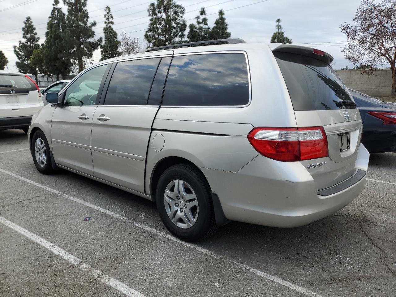 2007 Honda Odyssey VIN 5FNRL38777B412672 Copart auction photo, front end / side damage thumbnail 2