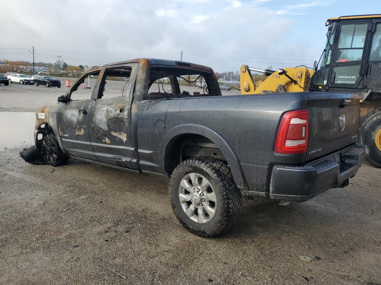 2019 RAM 2500 VIN 3C6UR5SL5KG659676 Copart auction photo, burn damage thumbnail 2