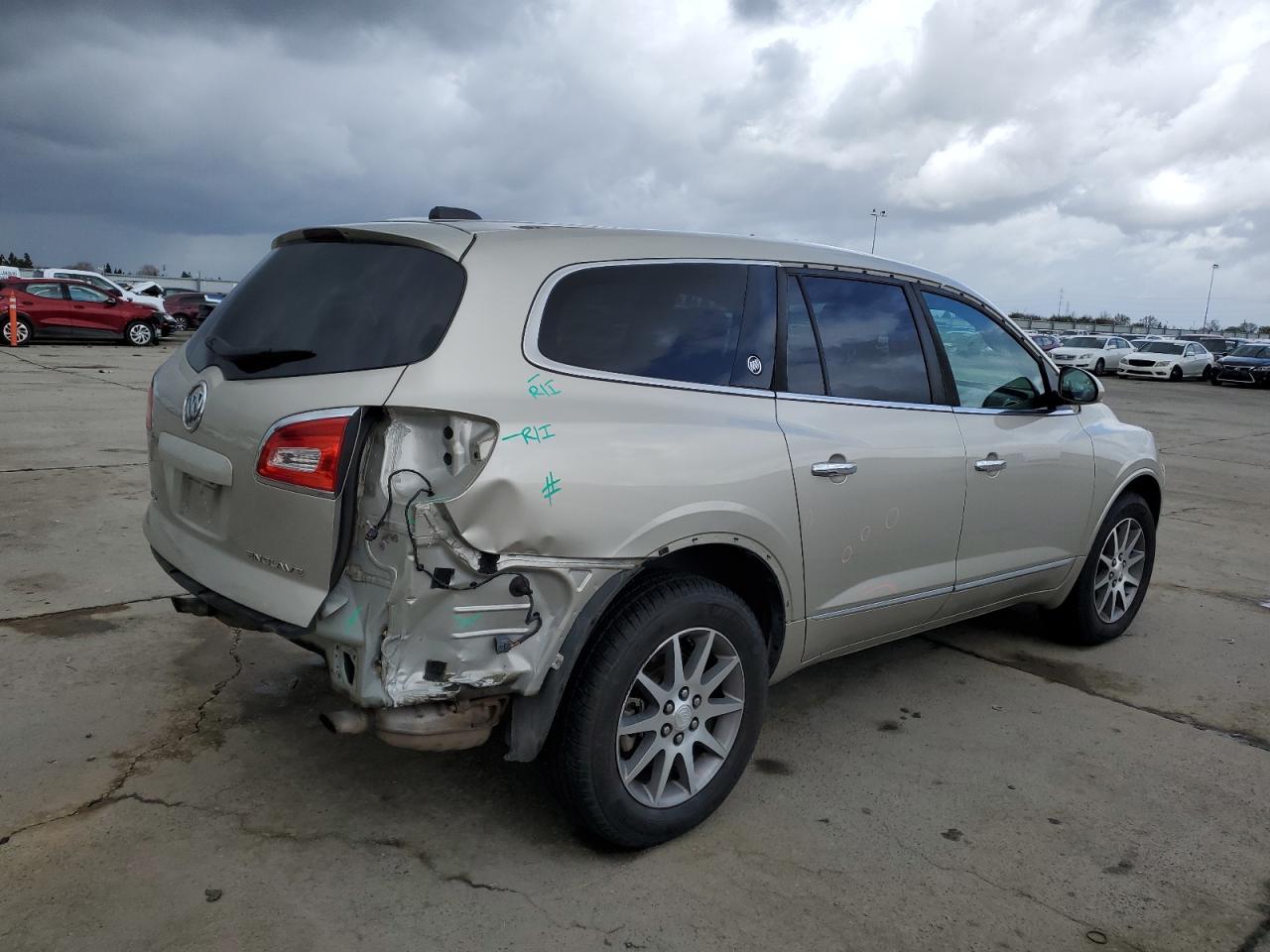 2017 Buick Enclave VIN 5GAKRBKD2HJ191695 Copart auction photo, rear end / front end damage thumbnail 3