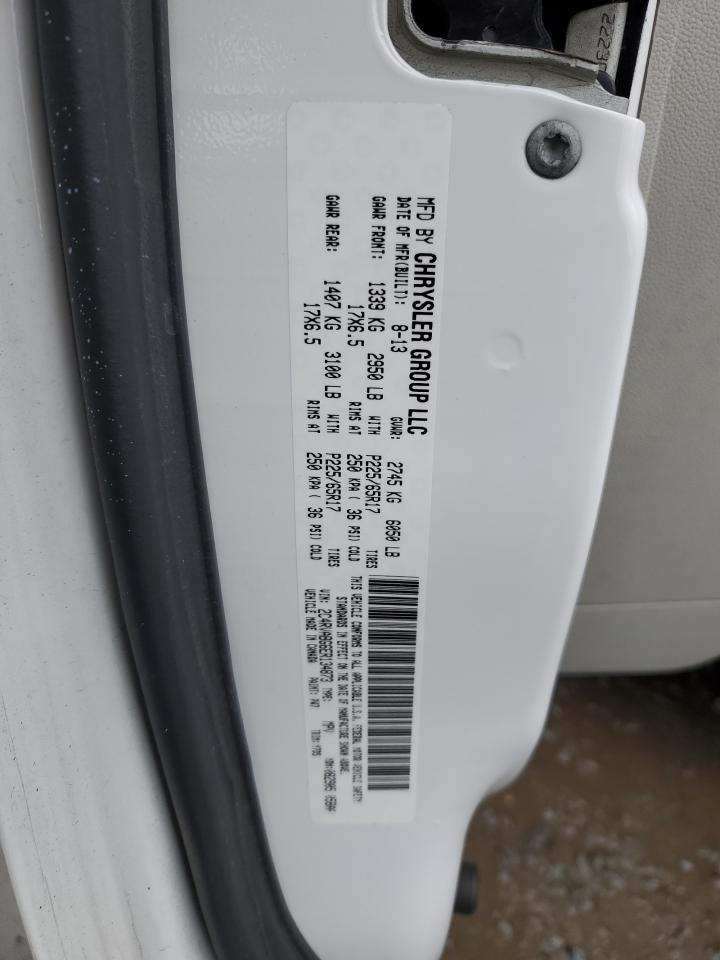 2014 Volkswagen Routan VIN 2C4RVABG6ER134873 Copart auction photo, front end damage thumbnail 15