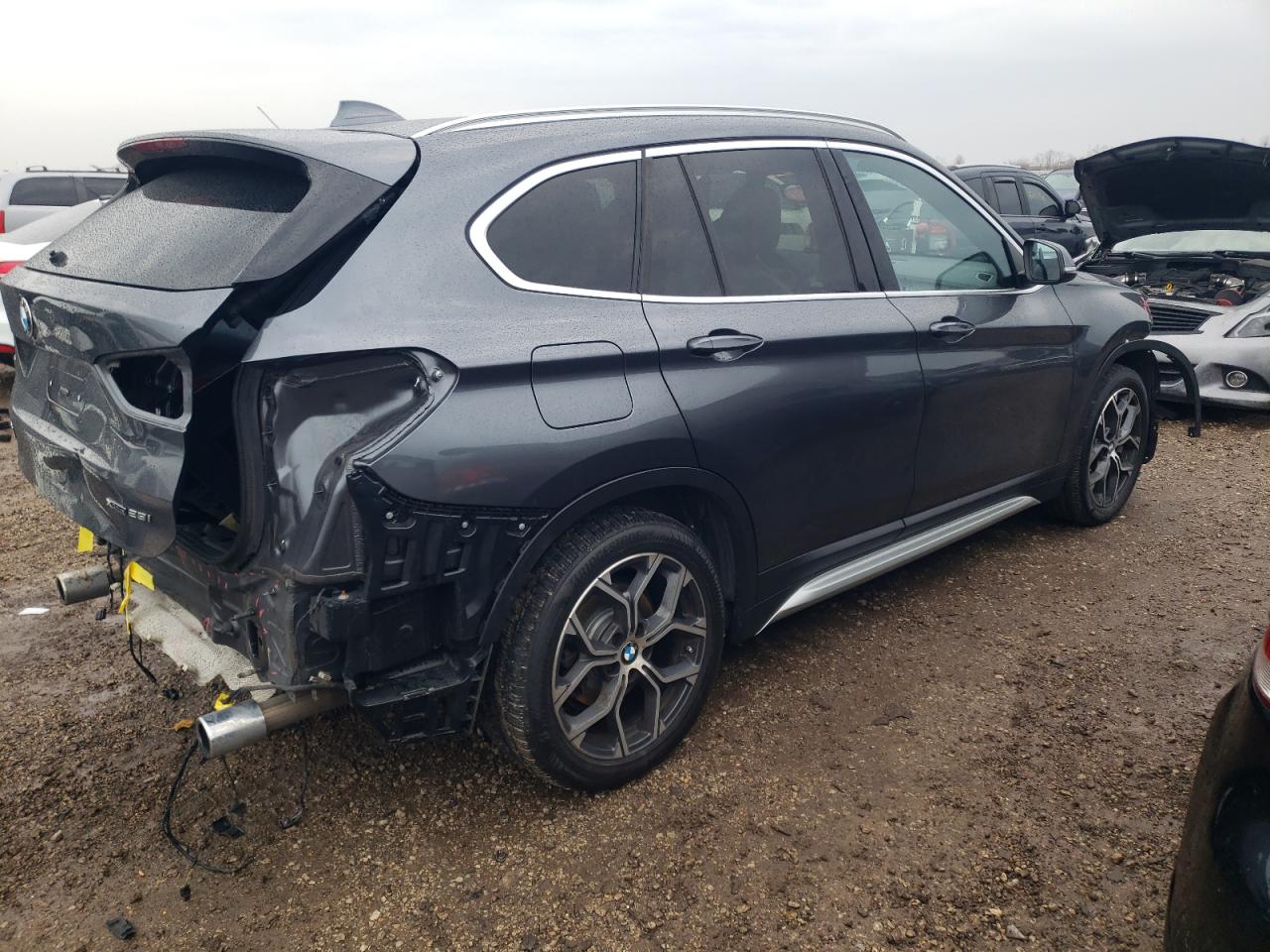 2020 BMW X1 VIN WBXJG9C05L3L90650 Copart auction photo, front end / rear end damage thumbnail 3