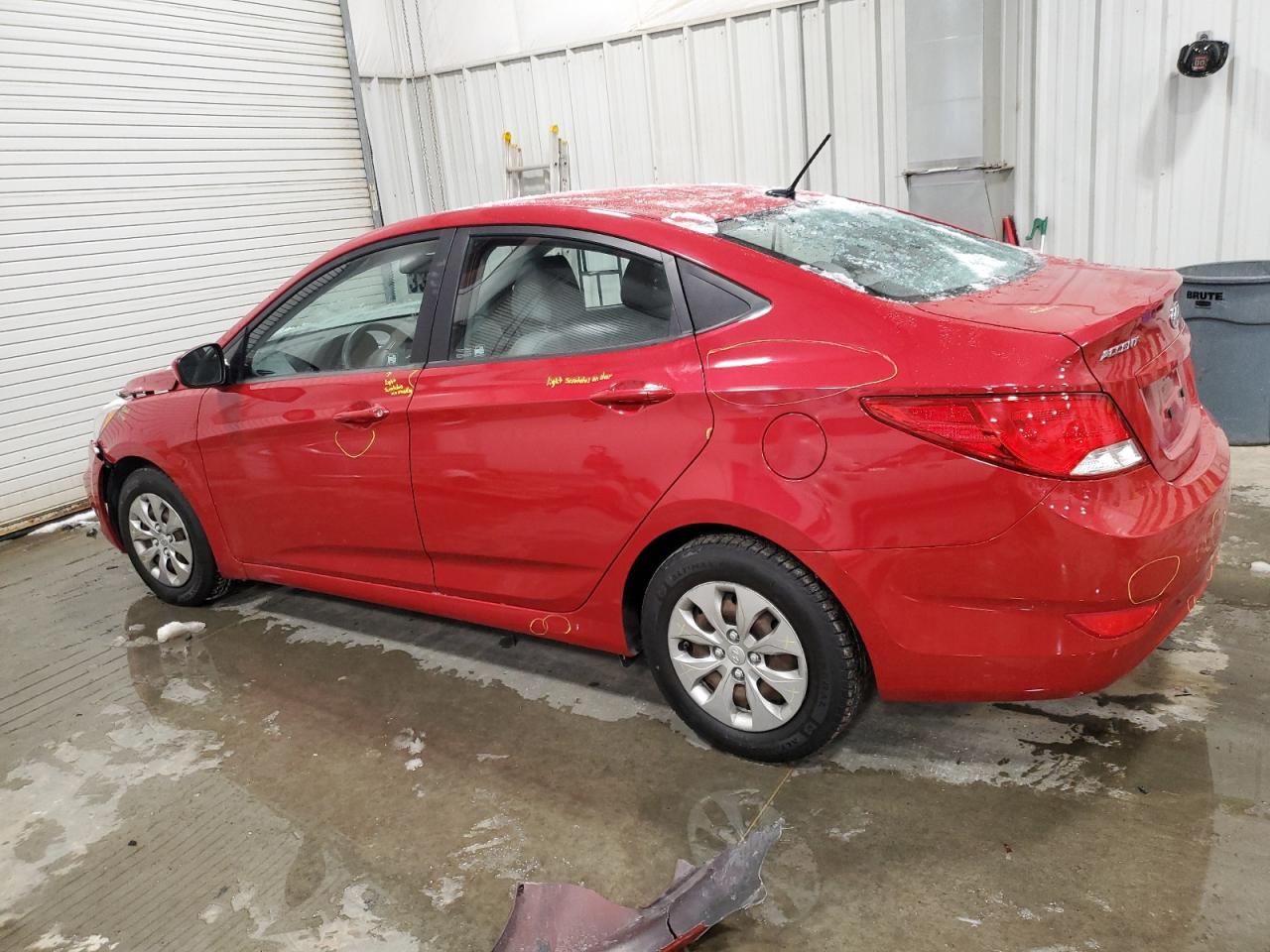 2016 Hyundai Accent VIN KMHCT4AE2GU155265 Copart auction photo, front end damage thumbnail 2
