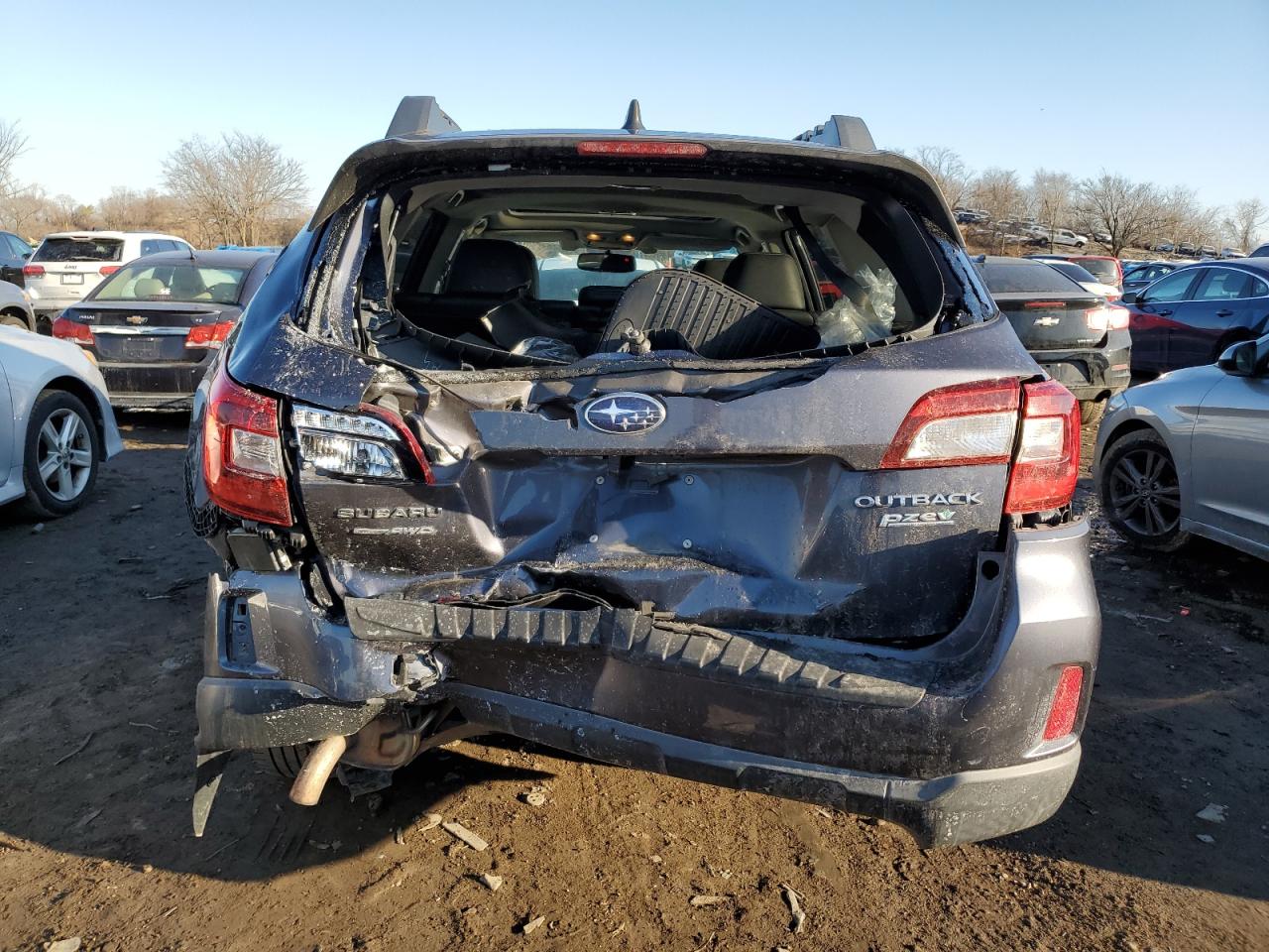 2016 Subaru Outback VIN 4S4BSANC8G3231681 Copart auction photo, rear end damage thumbnail 6