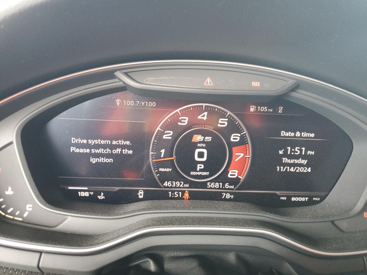 2019 Audi RS5 VIN WAUB4CF53KA002417 Copart auction photo, vandalism / minor dent/scratches damage thumbnail 9