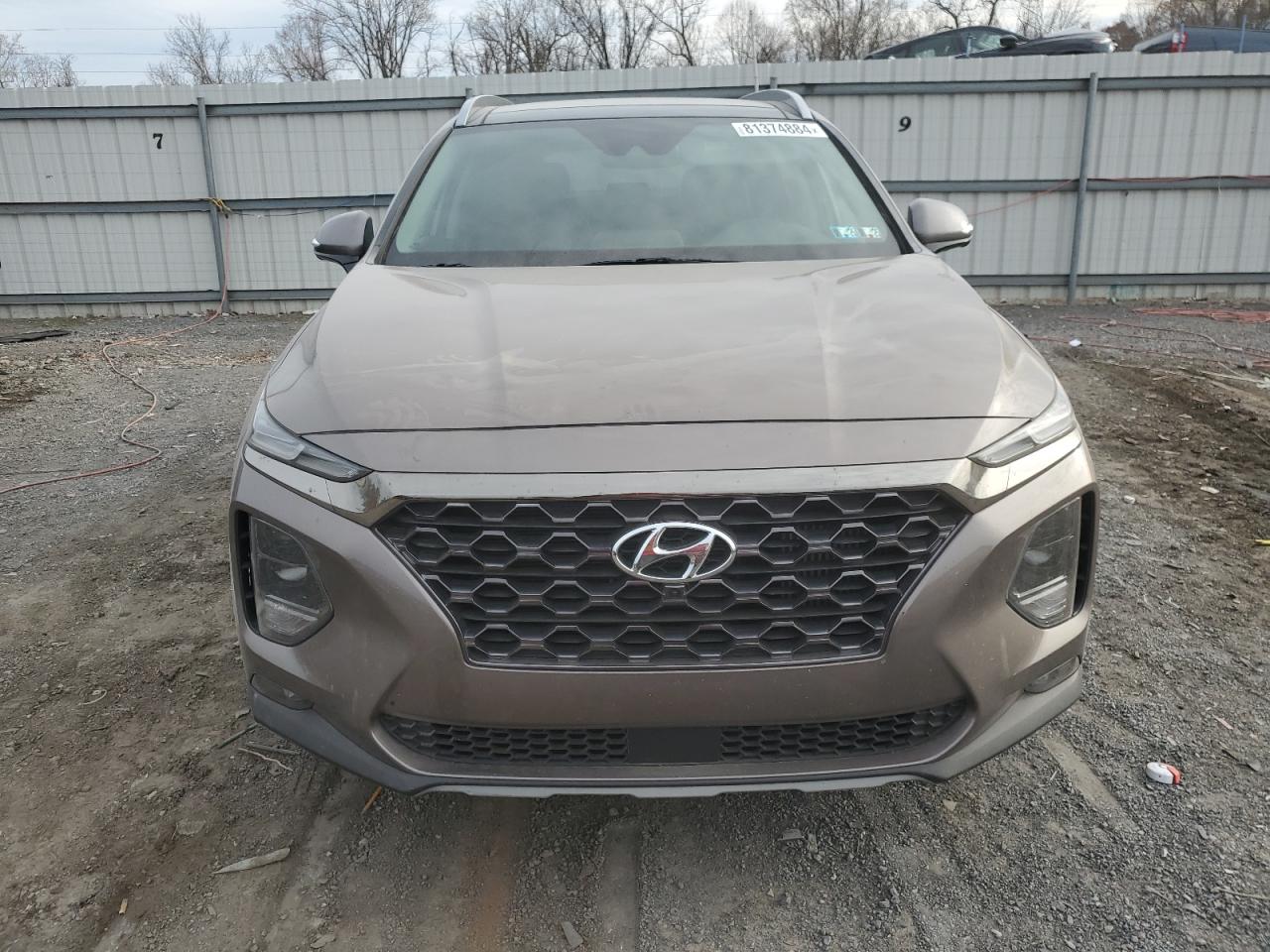 2020 Hyundai Santa Fe VIN 5NMS5CAA8LH159792 Copart auction photo, rear end / front end damage thumbnail 5