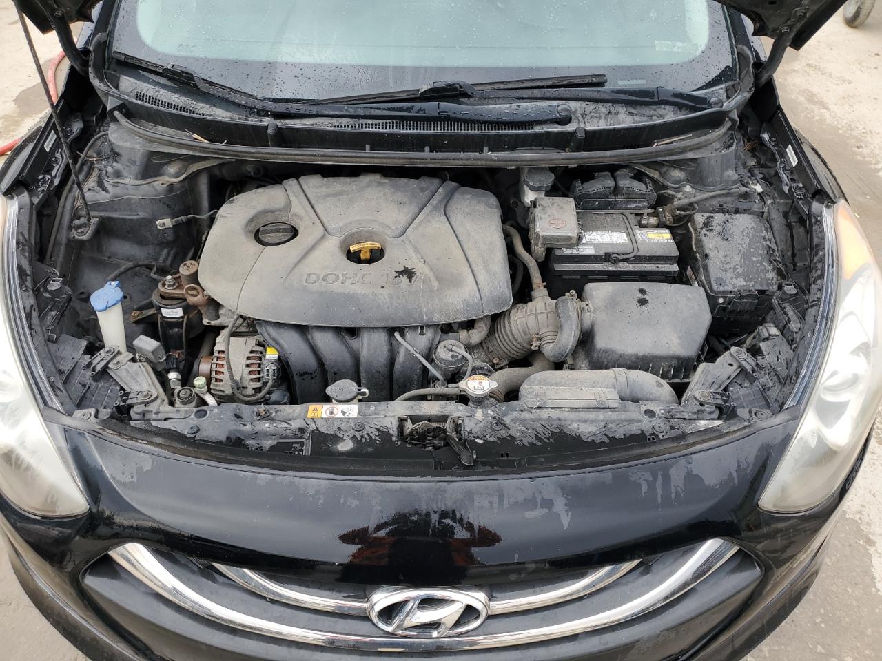 2013 Hyundai Elantra VIN KMHD35LE2DU044864 Copart auction photo, all over damage thumbnail 11