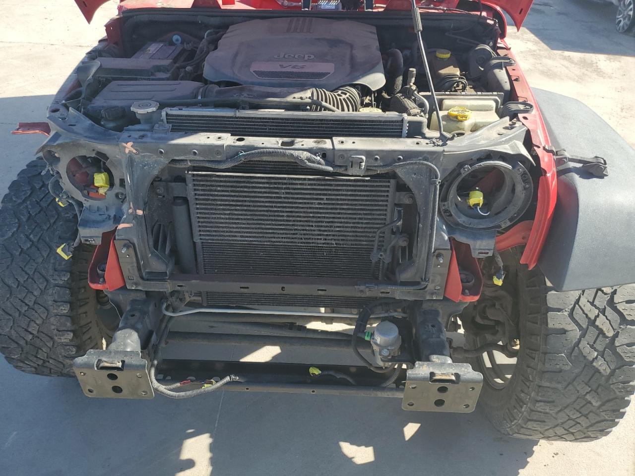 2015 Jeep Wrangler VIN 1C4BJWDG6FL503796 Copart auction photo, undercarriage / hail damage thumbnail 11