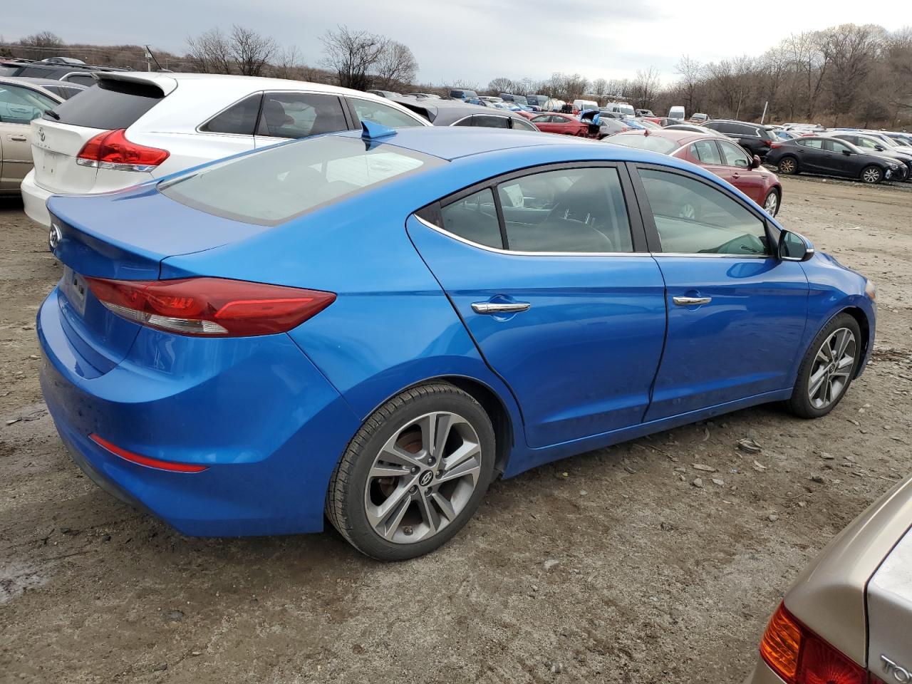 2017 Hyundai Elantra VIN KMHD84LF8HU263760 Copart auction photo, all over damage thumbnail 3
