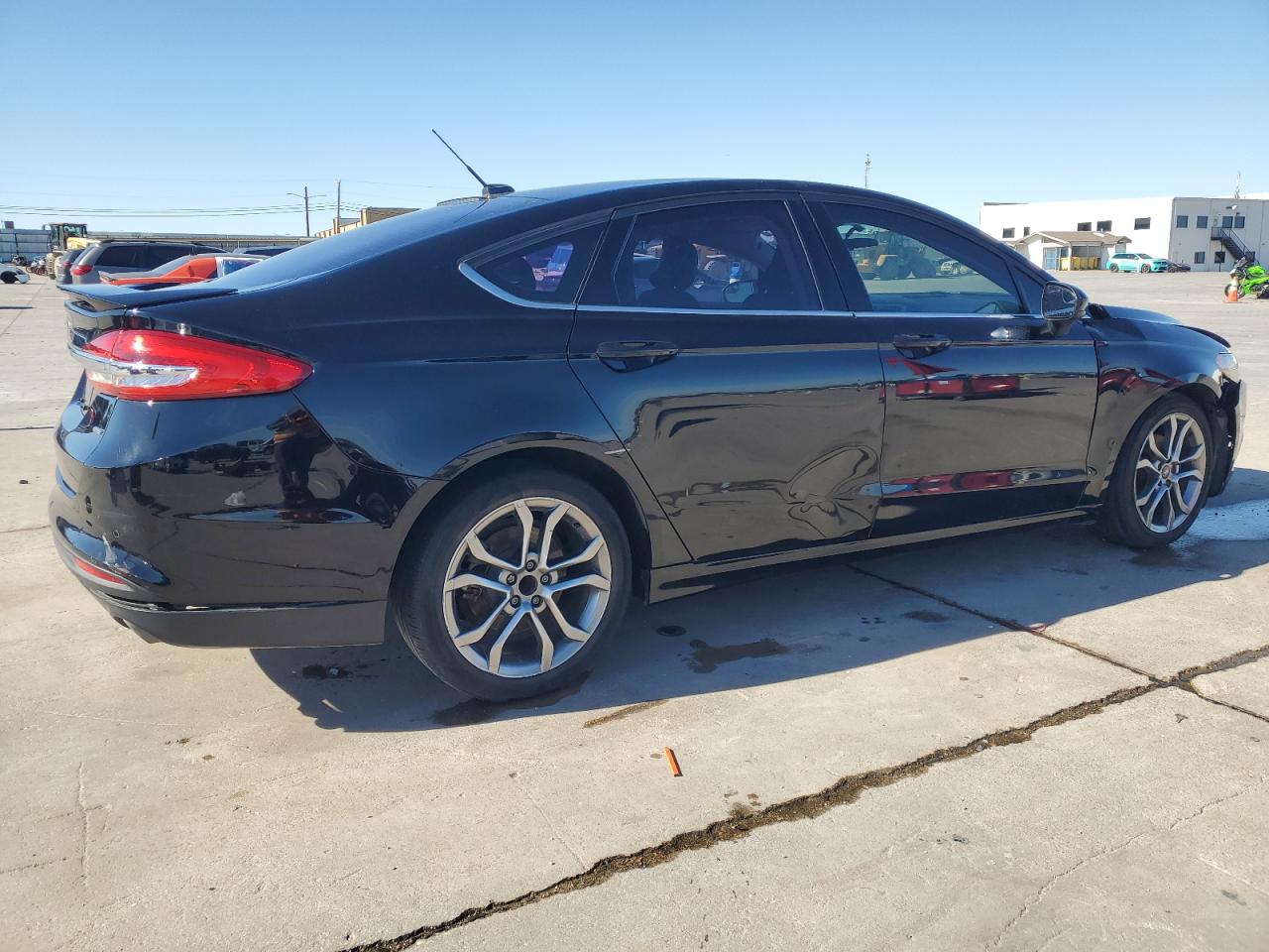 2017 Ford Fusion VIN 3FA6P0H78HR214467 Copart auction photo, front end / side damage thumbnail 3