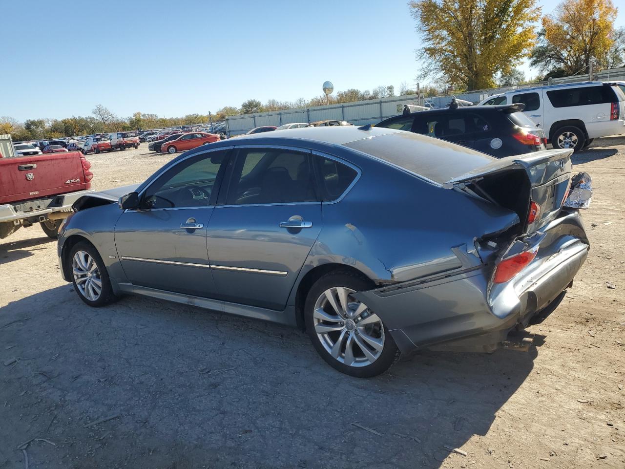 2008 Infiniti M VIN JNKAY01F38M651707 Copart auction photo, rear end / front end damage thumbnail 2