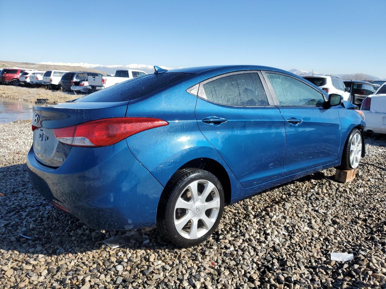 2013 Hyundai Elantra VIN KMHDH4AE7DU943069 Copart auction photo, front end damage thumbnail 3