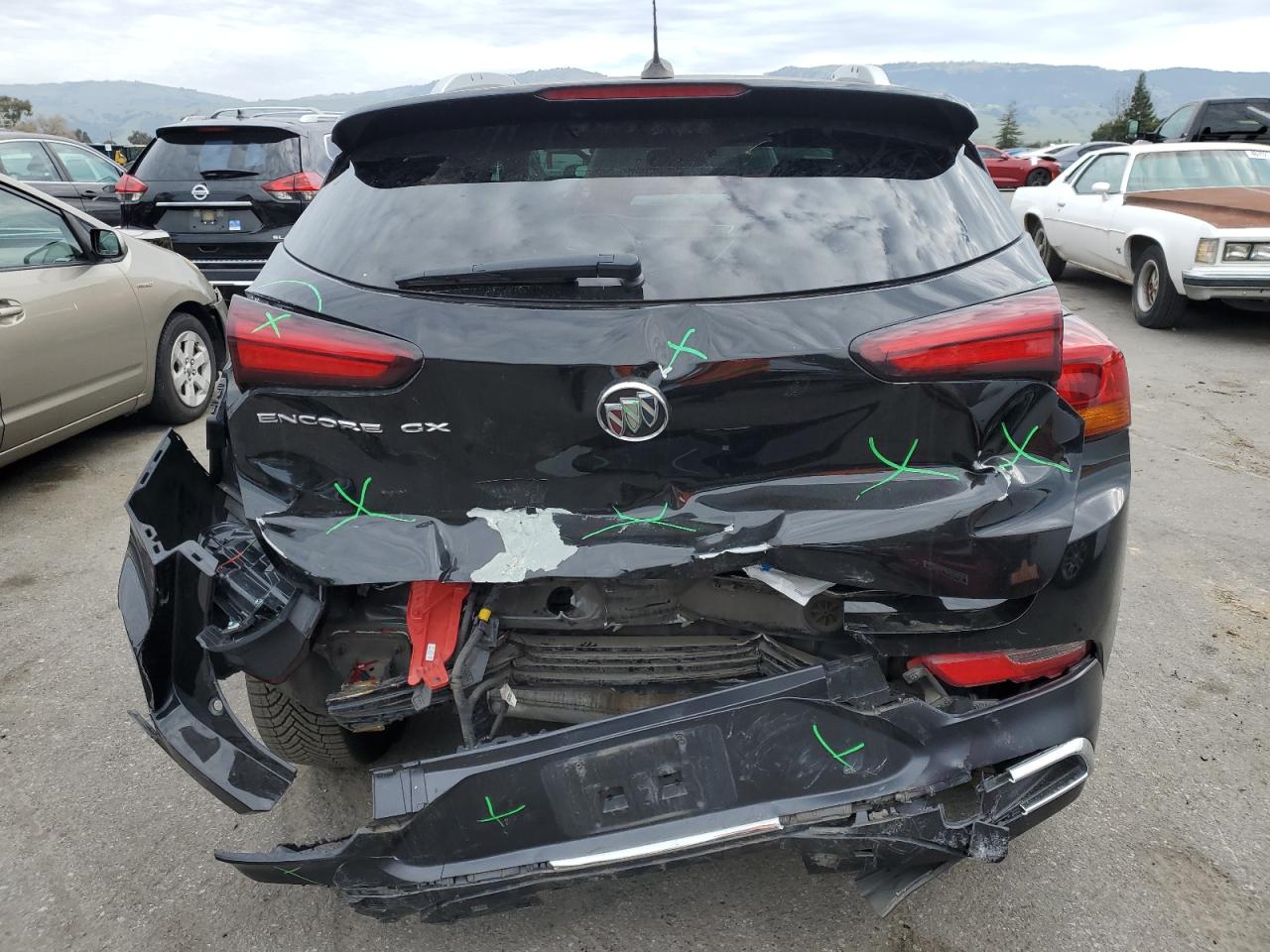 2022 Buick Encore VIN KL4MMFSLXNB065962 Copart auction photo, rear end damage thumbnail 6