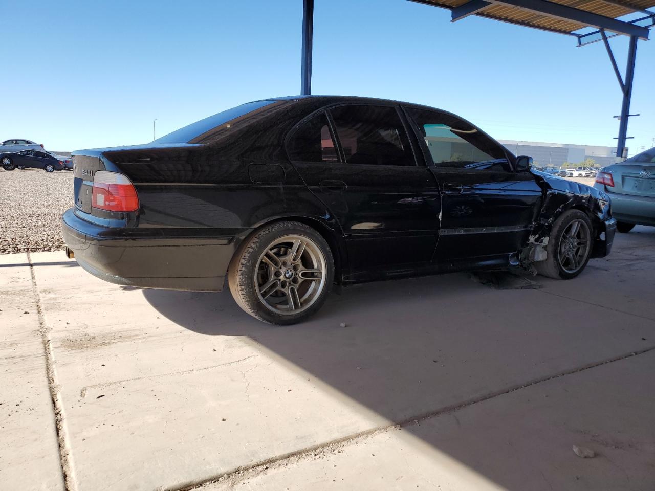 2001 BMW 5er VIN WBADN63471GM73128 Copart auction photo, front end / side damage thumbnail 3