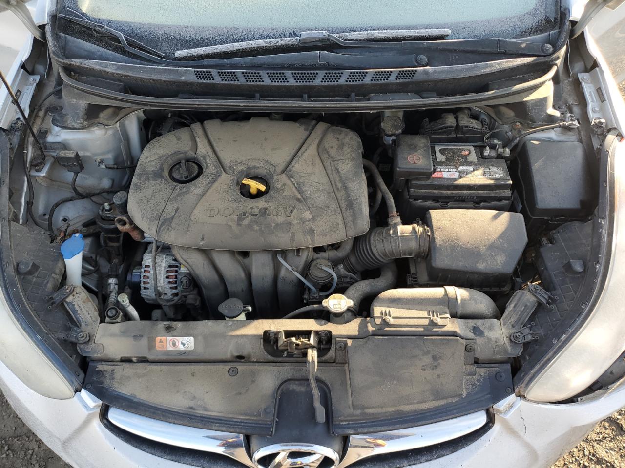 2013 Hyundai Elantra VIN 5NPDH4AE3DH256878 Copart auction photo, front end / rear end damage thumbnail 12