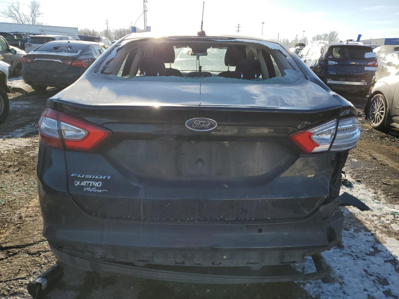 2016 Ford Fusion VIN 3FA6P0H78GR142586 Copart auction photo, rear end / front end damage thumbnail 6
