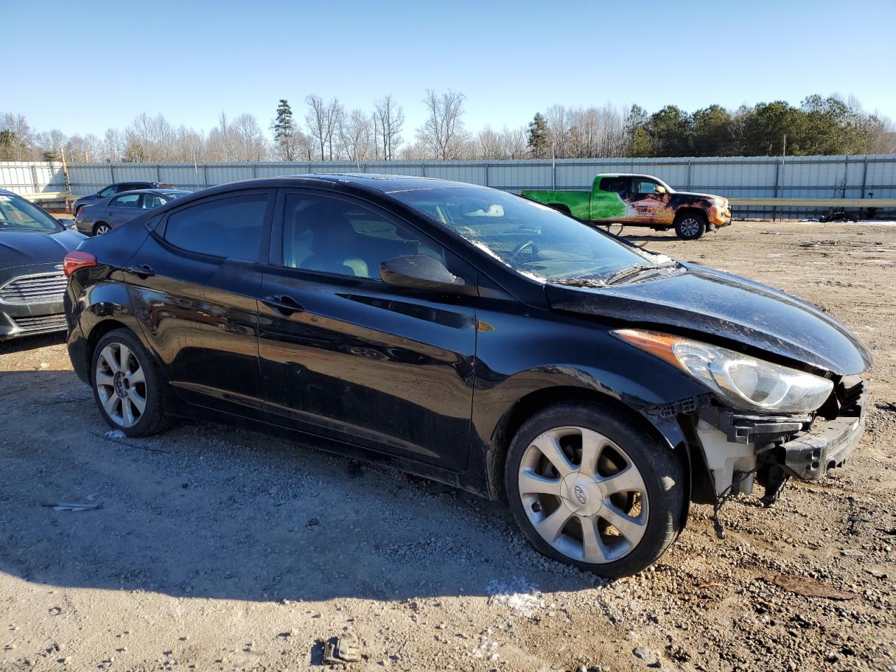 2012 Hyundai Elantra VIN 5NPDH4AE6CH104057 Copart auction photo, all over / undercarriage damage thumbnail 4