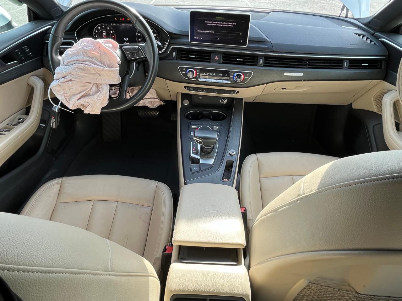 2019 Audi A5 VIN WAUBNCF50KA092302 Copart auction photo, front end damage thumbnail 8